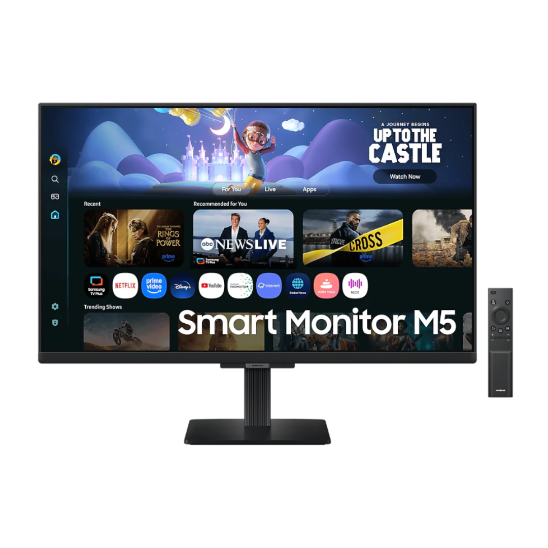 Samsung 27" Smart Monitor M5 M50F FHD with Speakers and Remote - LS27FM500EUXXU - New